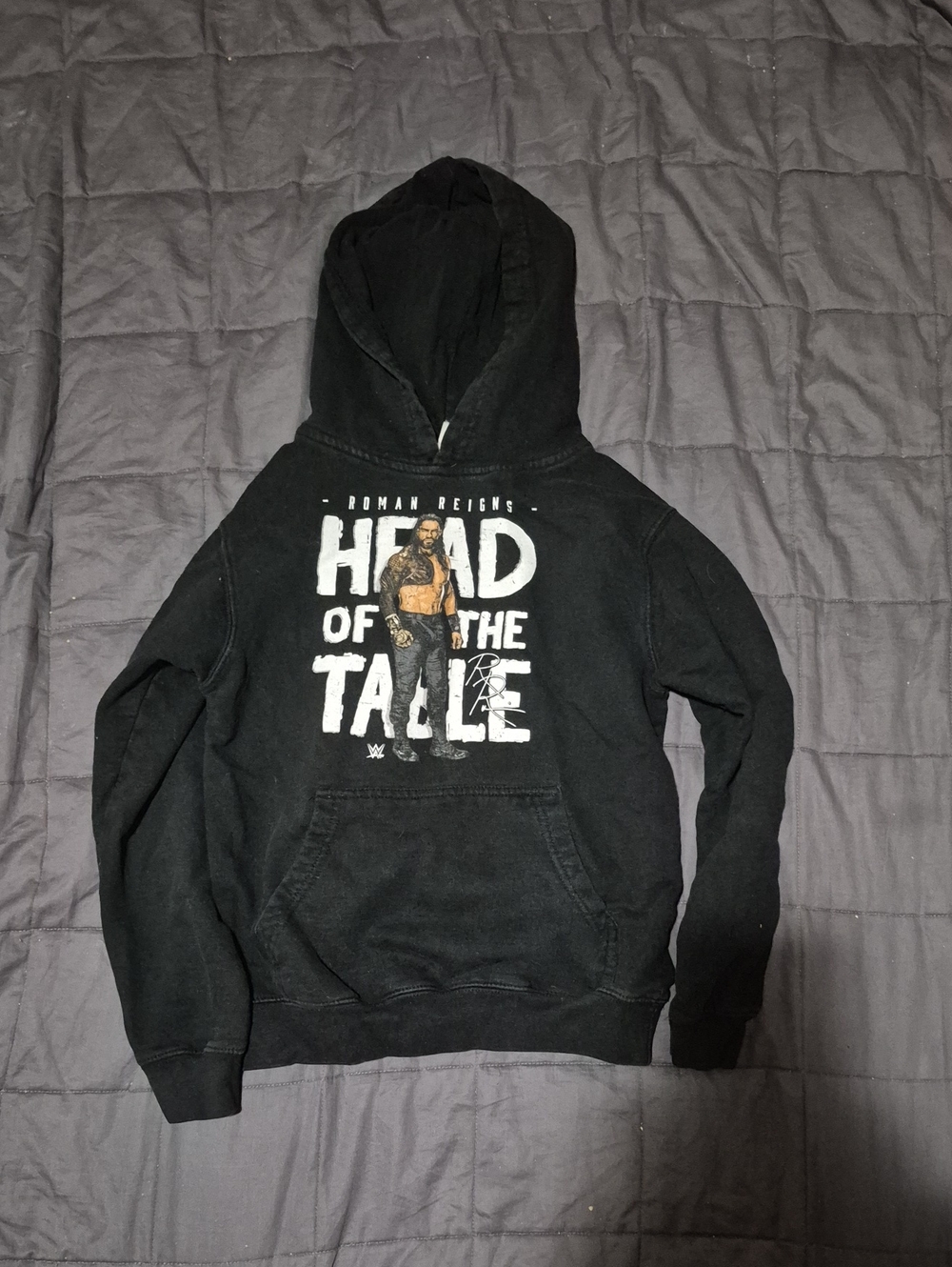 Kids' Black 'Head of the Table' Graphic Hoodie - WWE Roman Reigns